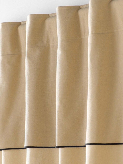 Rideau voilage surfilé passants cachés - Kiabi