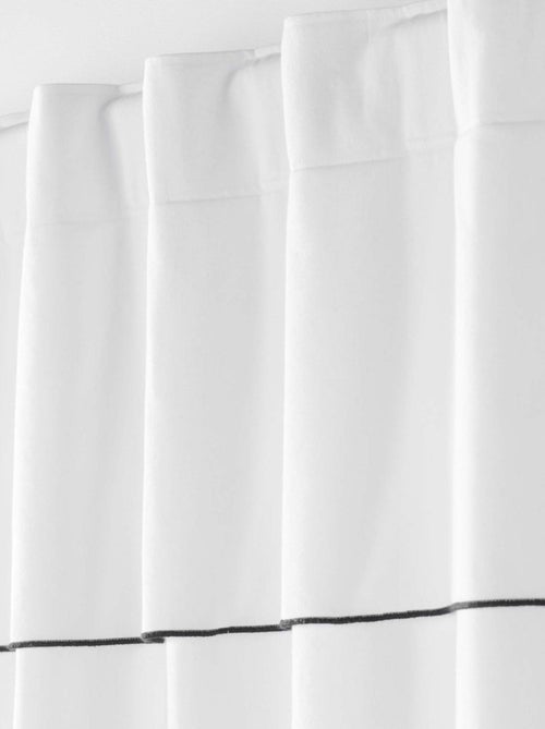 Rideau voilage surfilé passants cachés - Kiabi