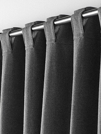 Rideau voilage surfilé passants cachés