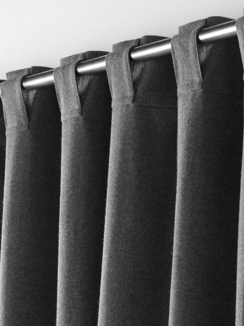 Rideau voilage surfilé passants cachés - Kiabi