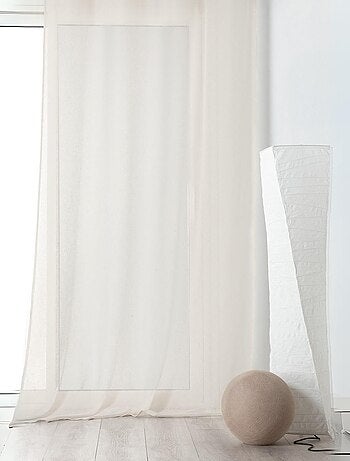 Rideau voilage tamisant en poly-lin
