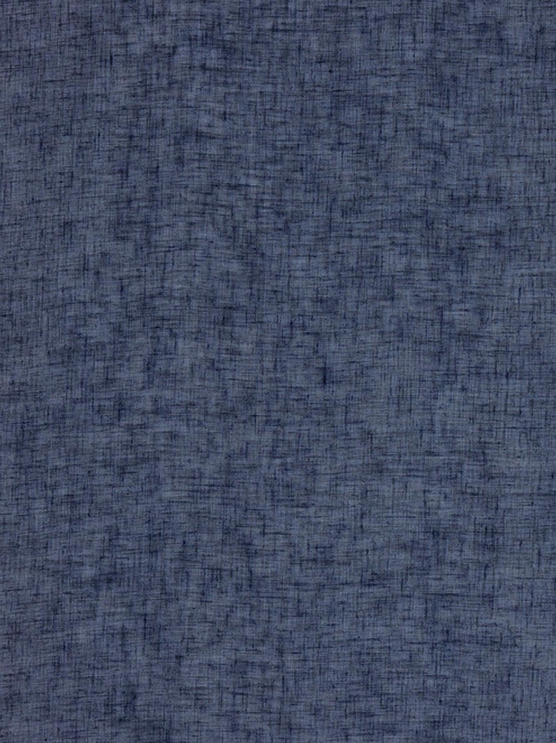 Rideau voilage tamisant en poly-lin Bleu foncé - Kiabi