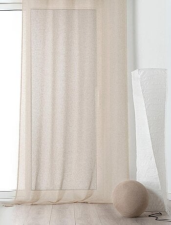 Rideau voilage tamisant en poly-lin