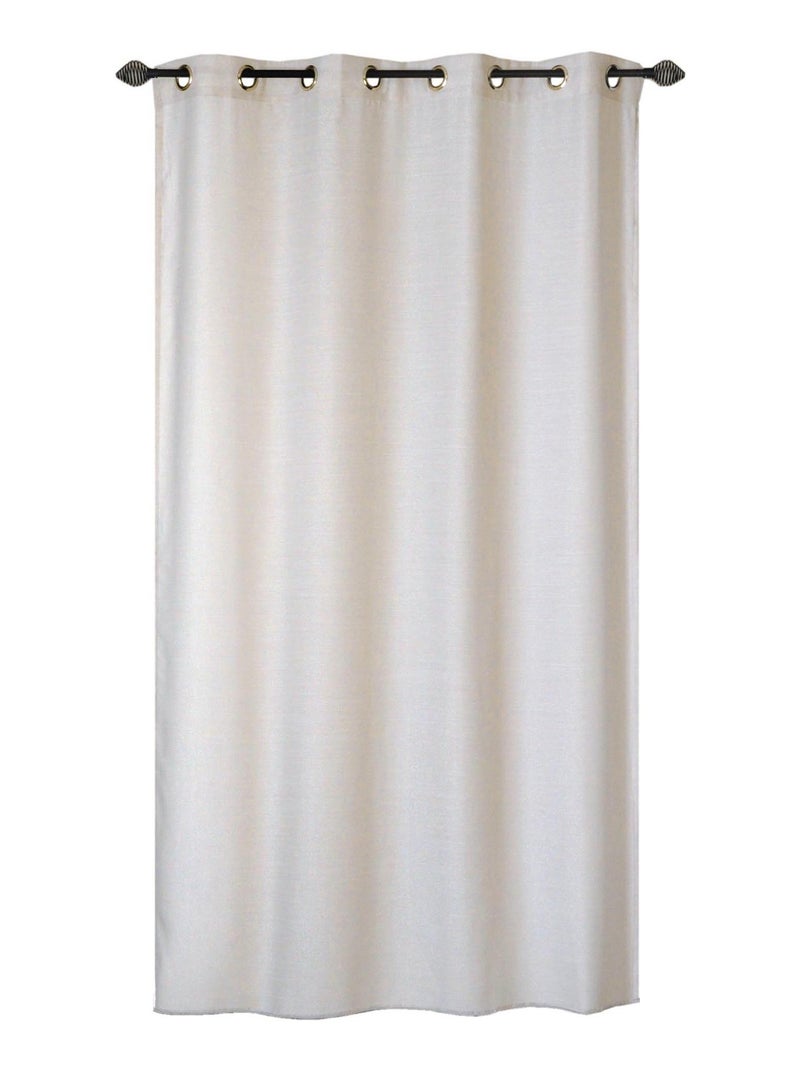 Rideau Voilage Uni 100% recyclé - prêt à poser. Gris Argenté - Kiabi