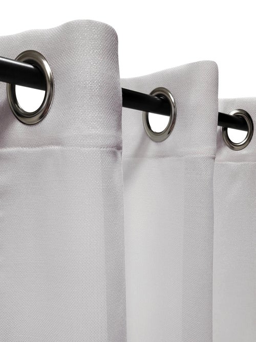 Rideau Voilage Uni 100% recyclé - prêt à poser. - Kiabi