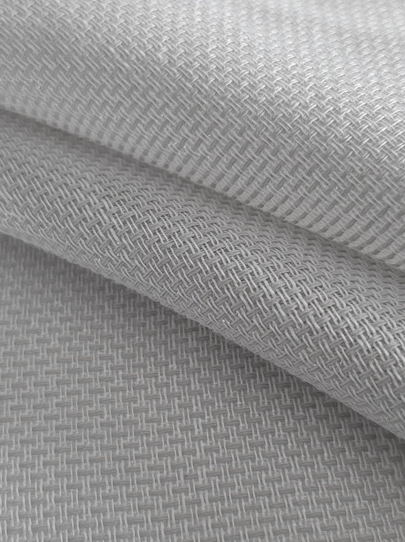 Rideau Voilage Uni 100% recyclé - prêt à poser. Gris Argenté - Kiabi