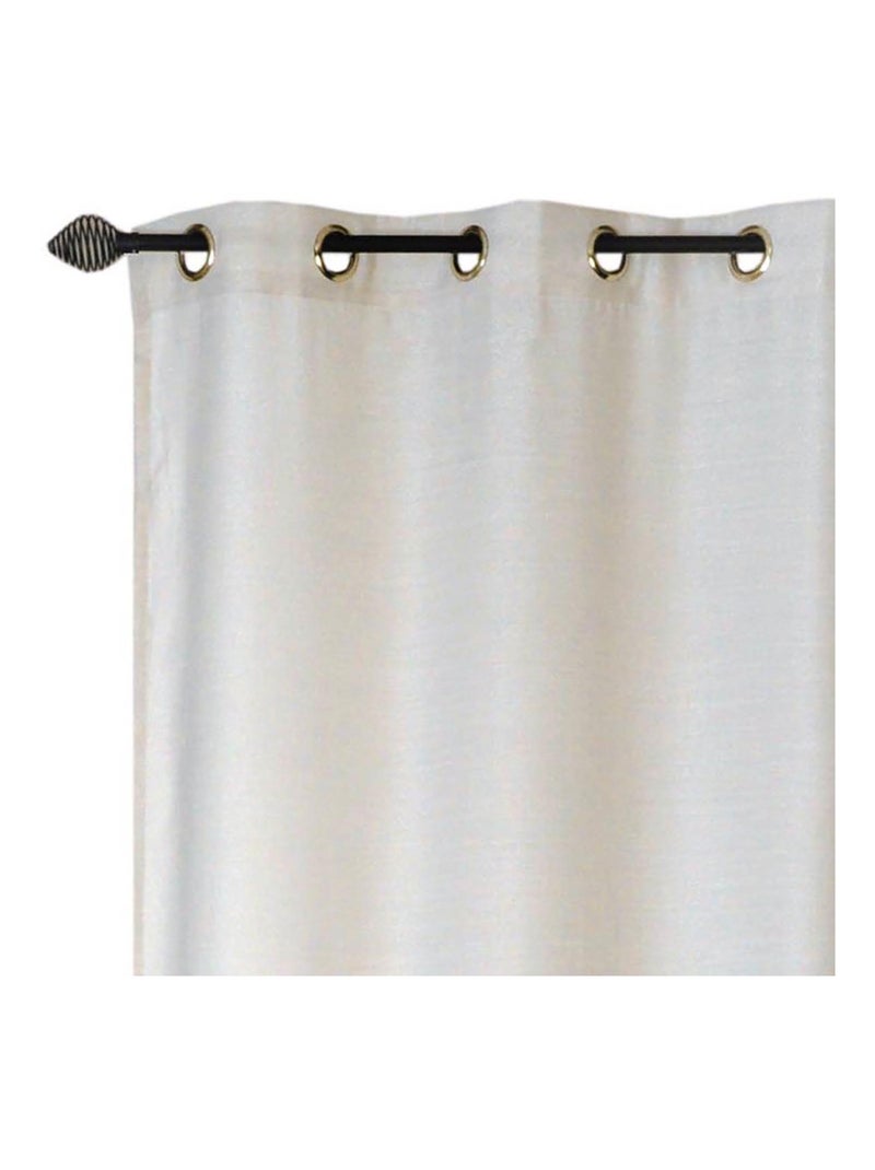 Rideau Voilage Uni 100% recyclé - prêt à poser. Gris Argenté - Kiabi