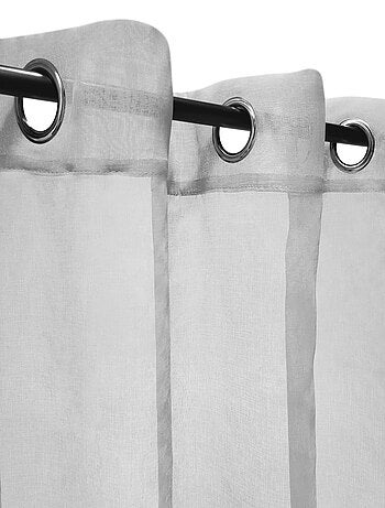 Rideau Voilage Uni à œillets - prêt à poser.