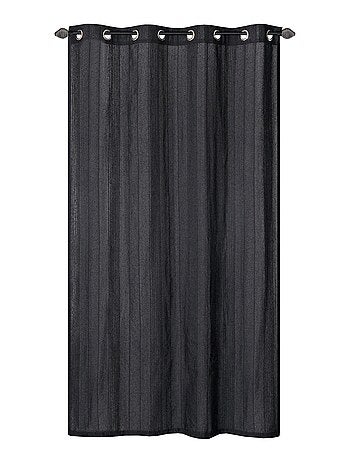 Rideau voilage uni, prêt à poser.