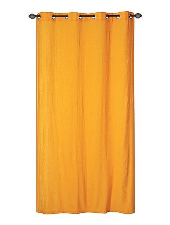 Rideau voilage uni, prêt à poser.