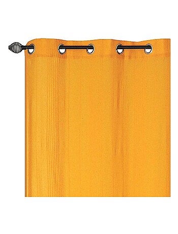 Rideau voilage uni, prêt à poser.