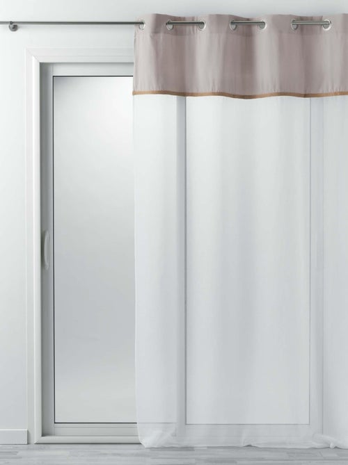 Rideau Voile 140x240cm Kelonia gris - Kiabi Rideau Voile 140x240cm Kelonia gris - Kiabi