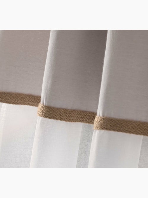 Rideau Voile 140x240cm Kelonia gris - Kiabi Rideau Voile 140x240cm Kelonia gris - Kiabi