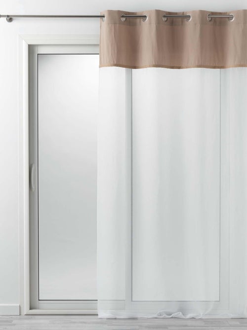 Rideau Voile 140x240cm Kelonia naturel - Kiabi Rideau Voile 140x240cm Kelonia naturel - Kiabi