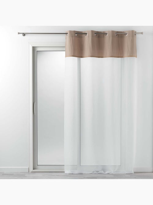 Rideau Voile 140x240cm Kelonia naturel - Kiabi Rideau Voile 140x240cm Kelonia naturel - Kiabi