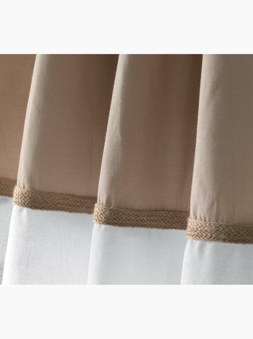 Rideau Voile 140x240cm Kelonia naturel - Kiabi Rideau Voile 140x240cm Kelonia naturel - Kiabi