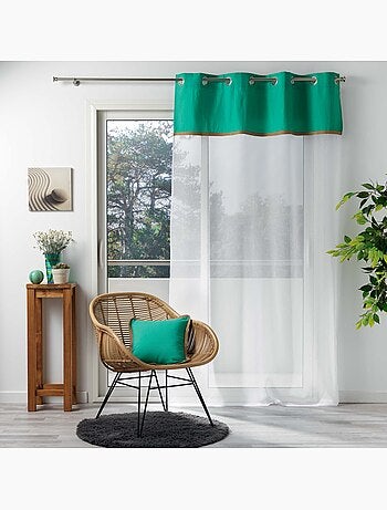 Rideau Voile 140x240cm Kelonia vert