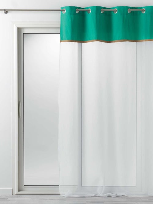 Rideau voile 140x280cm kelonia vert - Kiabi