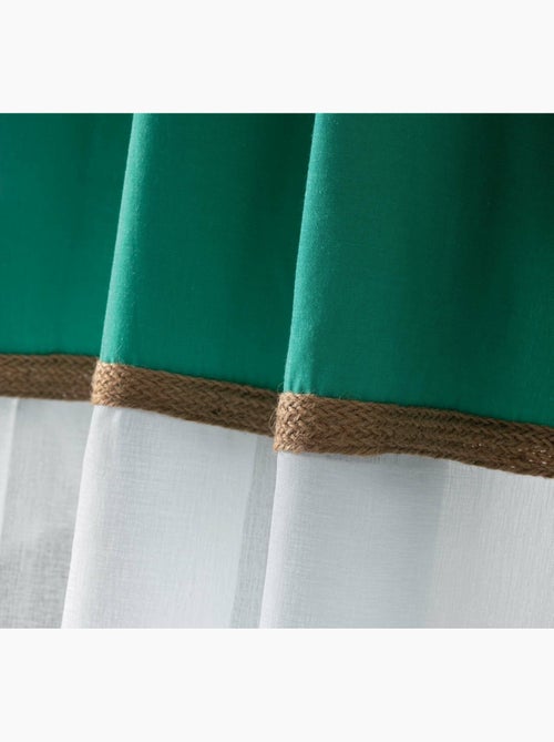 Rideau voile 140x280cm kelonia vert - Kiabi