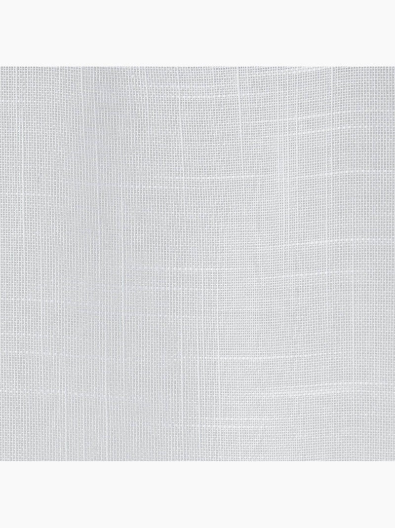 Rideau voile effet lin zazy Blanc - Kiabi