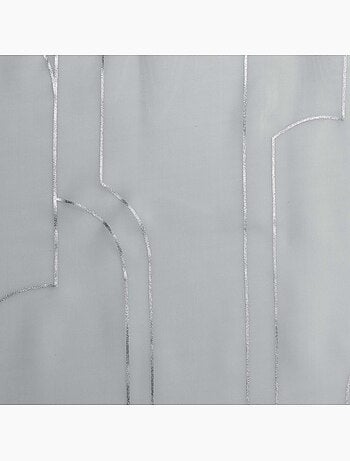 Rideau voile metallise Domea bleu or