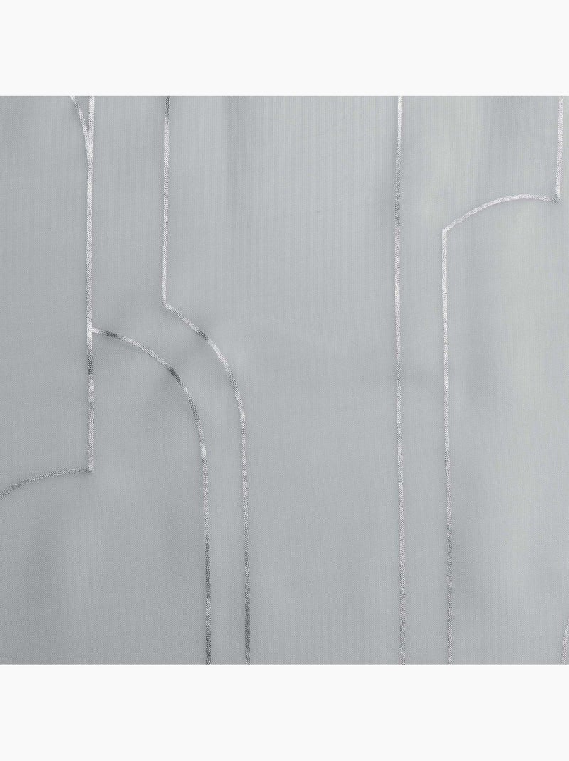 Rideau voile metallise Domea Blanc - Kiabi