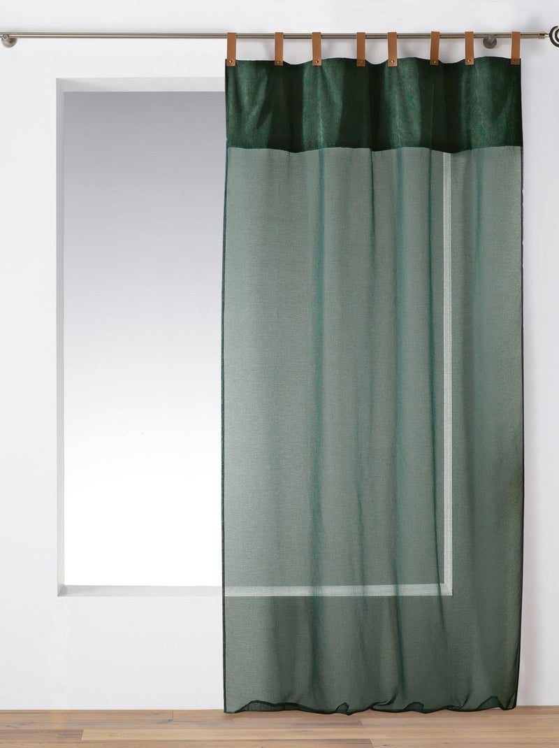 Rideau voile Milleray gris anthracite - Kiabi