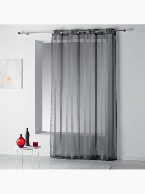 Rideau voile rayures Collection Bandas Jacquard - Kiabi