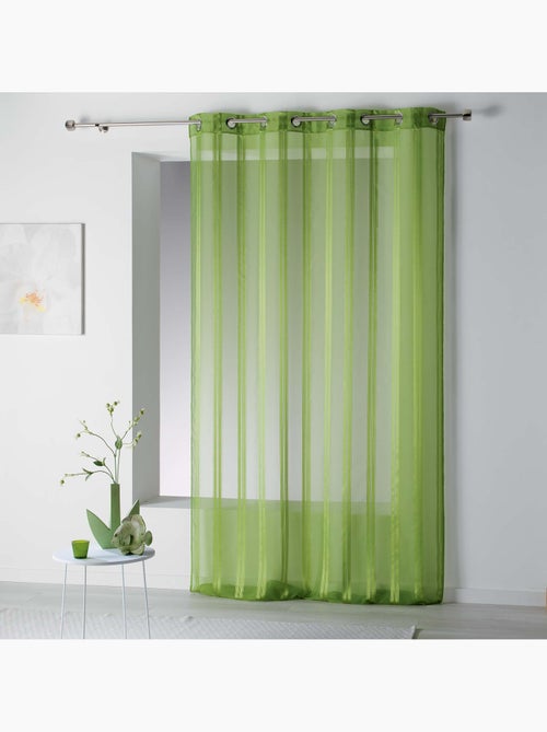 Rideau voile rayures Collection Bandas Jacquard - Kiabi