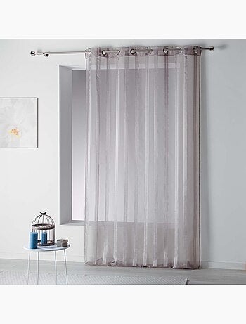 Rideau voile rayures Collection Bandas Jacquard