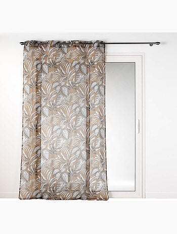 Rideau voile sable 140 x 240 cm Cabanas noir