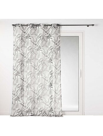 Rideau voile sable 140 x 240 cm Cabanas noir