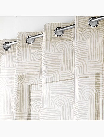 Rideau voile sable Collection Pandore