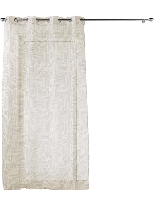 Rideau voile sable Collection Pandore - Kiabi Rideau voile sable Collection Pandore - Kiabi