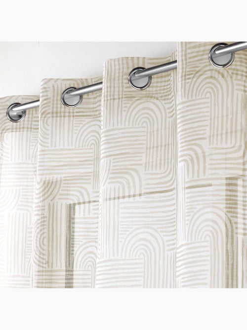 Rideau voile sable Collection Pandore - Kiabi Rideau voile sable Collection Pandore - Kiabi