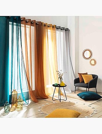 Rideau voile sable Cottele