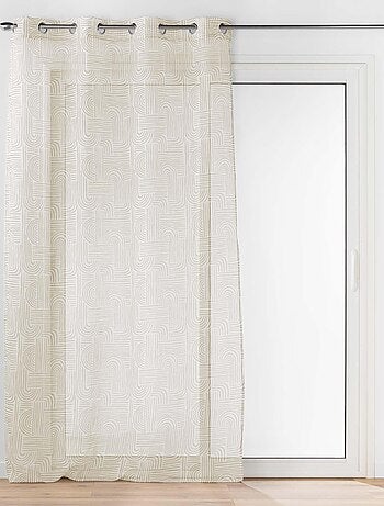 Rideau voile sable Pandore