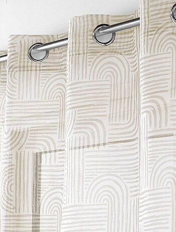 Rideau voile sable Pandore