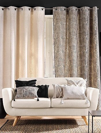 Rideau voile sable Pandore