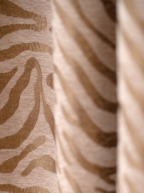 Rideau zèbre tissu chenille - Kiabi