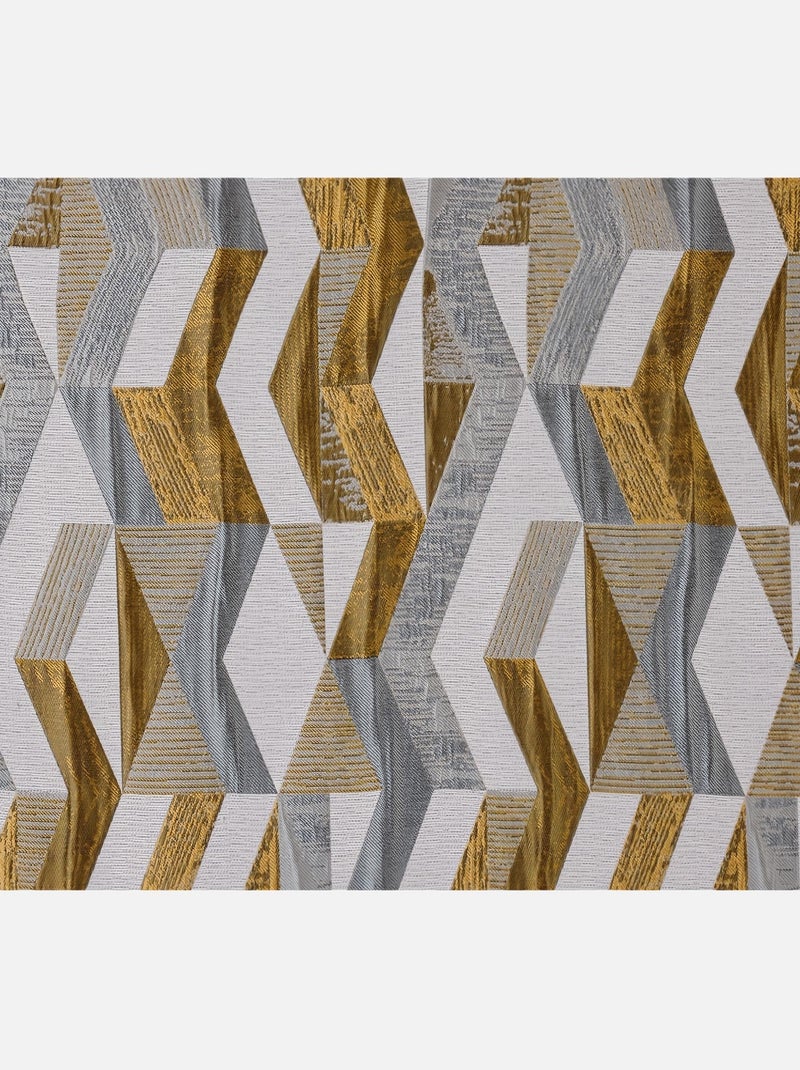 Rideau Zig Zag Coloré Jaune - Kiabi