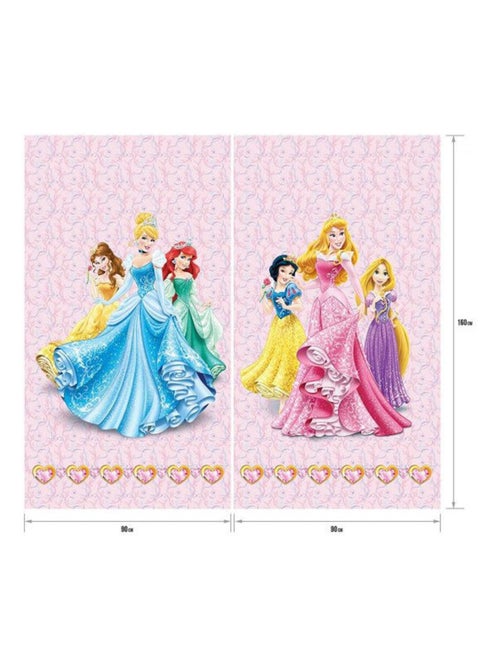 Rideaux - Princesses Disney - 2 pièces 90 cm x 160cm - Kiabi