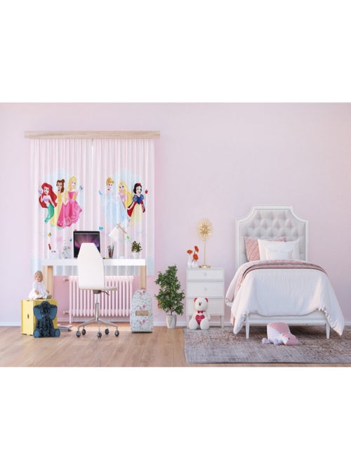 Rideaux - Princesses Disney - modèle dessin - 2 pièces 90cmx160cm - Kiabi