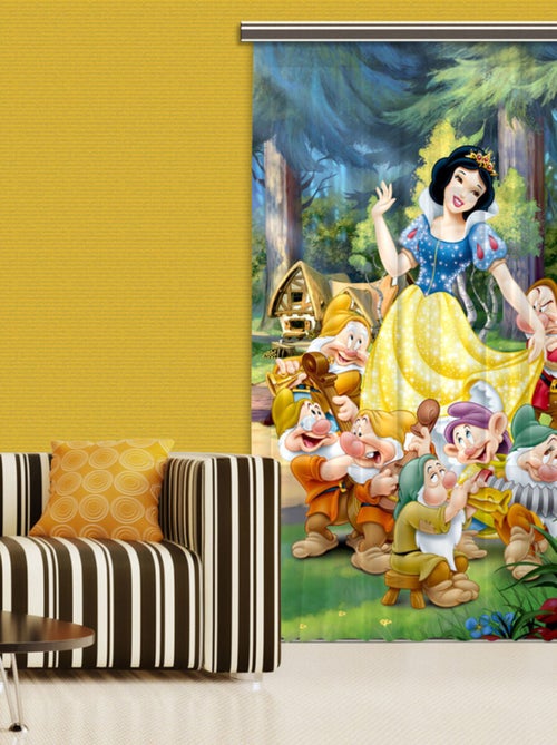 Rideaux Blanche Neige Disney-Occultant : 140x245 cm - Kiabi