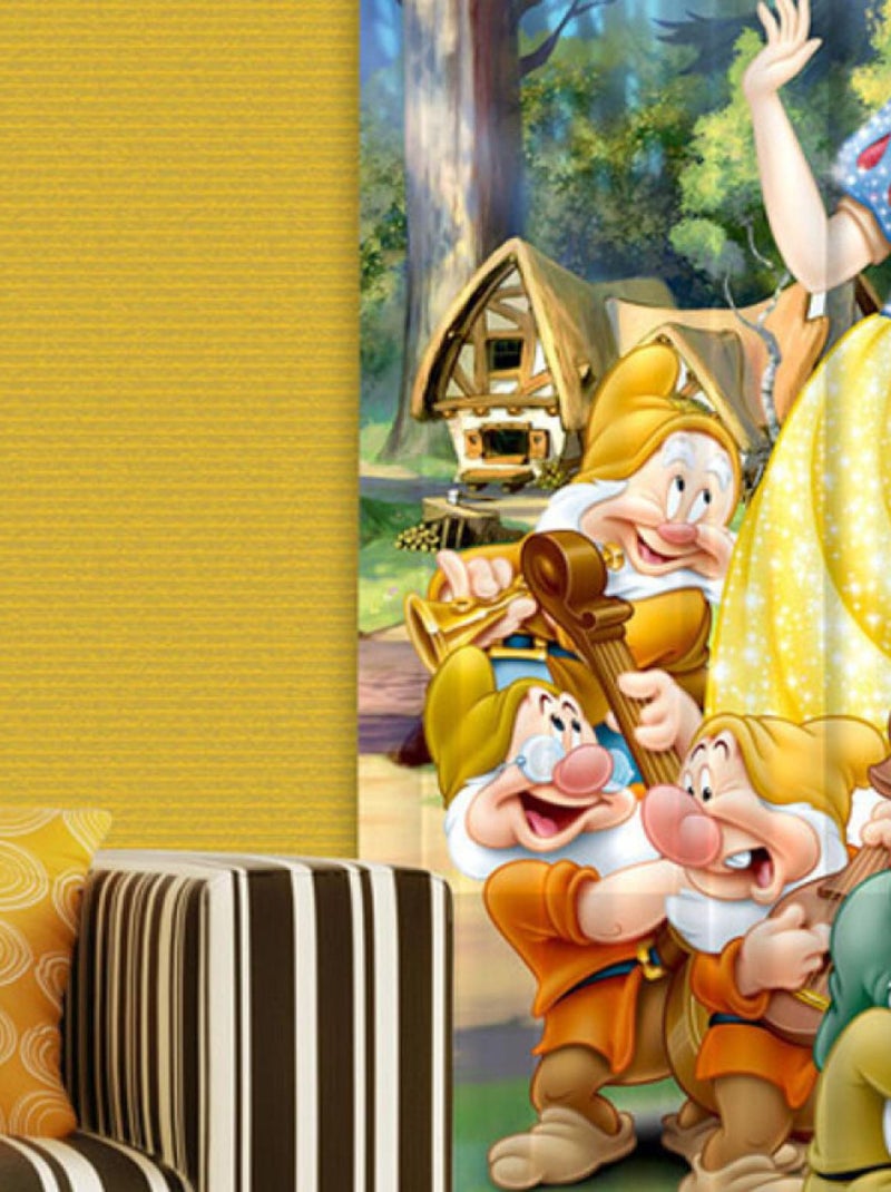 Rideaux Blanche Neige Disney-Occultant : 140x245 cm Multicolore - Kiabi