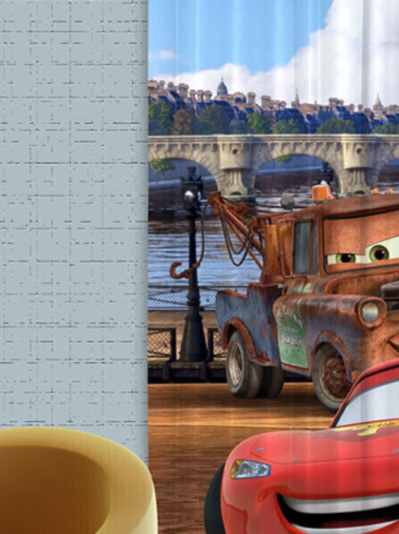 Rideaux Cars à Paris Disney-Occultant : 140x245 cm Multicolore - Kiabi