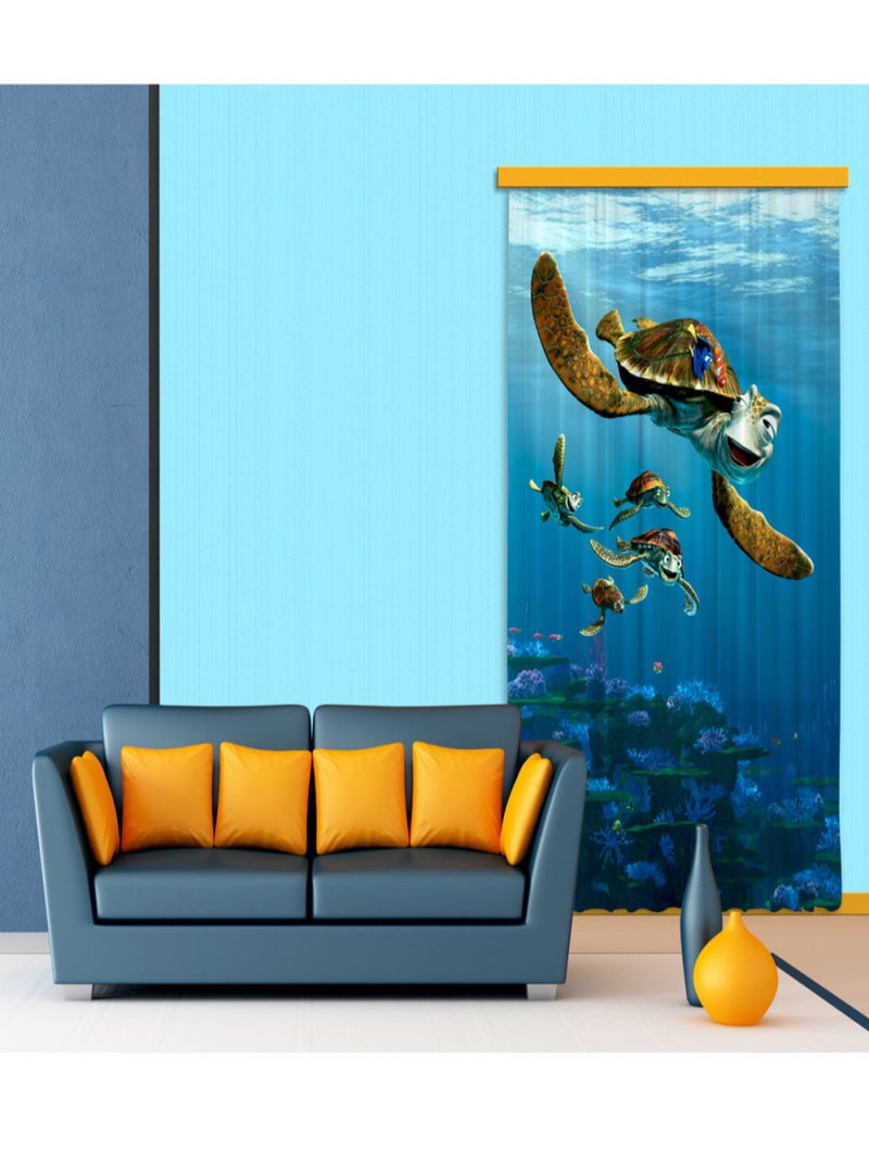 Rideaux Crush Le Monde de Némo Disney-Voilage : 140x245 cm Multicolore - Kiabi