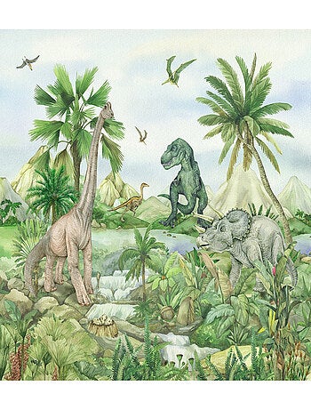 Rideaux dinosaures - 2 pièces - l180 cm x h 160cm
