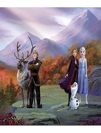 Rideaux Disney La Reine des Neiges 2 - modèle dans la forêt - 2 pièces 90x160