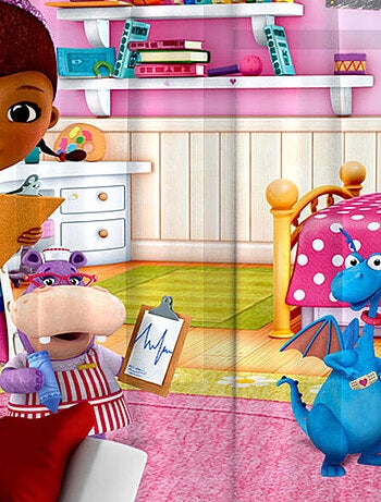 Rideaux Docteur la Peluche Consultation Disney-Standard : 280x245 cm